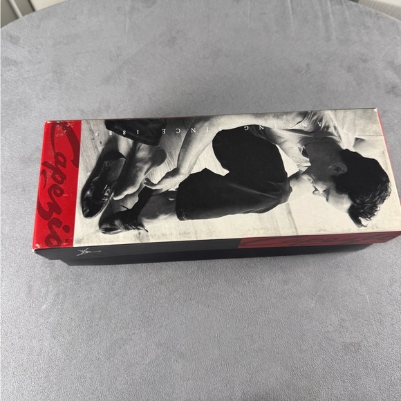 Capezio Children’s Black Split Sole Leather Lace Up Jazz Shoes Size 2 - Picture 3 of 4